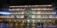 bina led ışık süsleme